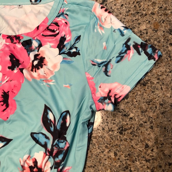 LAST ONE-Flower Maxi Dress- it has pockets!! - Picture 5 of 7